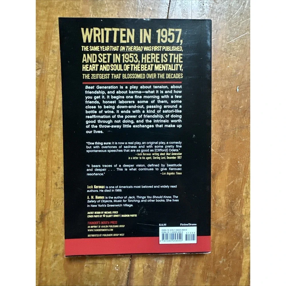Beat Generation : The Lost Work by Jack Kerouac (2005) Original Play 1st Edition